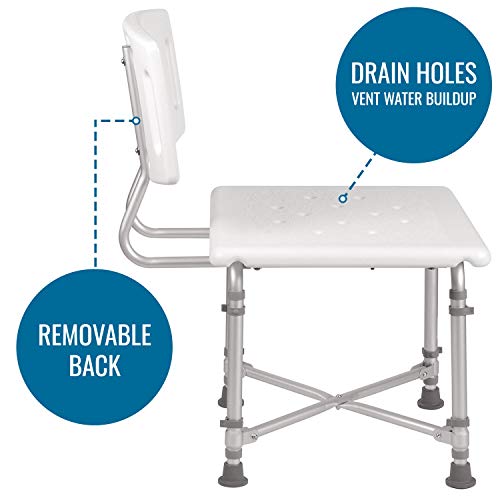 Shower Chair Bath Seat for Tub or Shower Bench for Inside Shower (Chair without Handles)