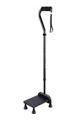 Stair Climbing Cane with Step Platform for Seniors (Black)