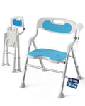 Folding Shower Chair for Inside Shower (Blue)