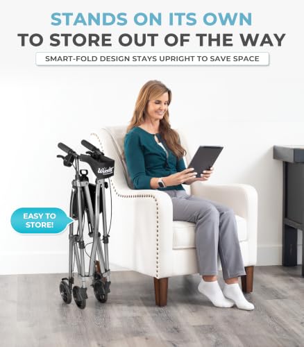 Stander Space Saver Rollator (Standard / Black Walnut)