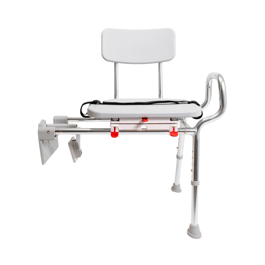 Tub Mount Sliding Tub Transfer Bench with Swivel Seat