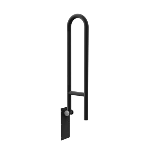 Swing Up Grab Bar (Matte Black with Knurled Grip)