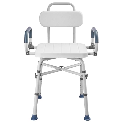 Swivel Shower Chair with Arms and Back