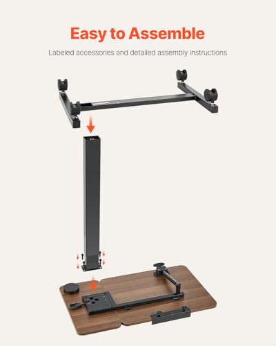 Overbed Table (Brown / Swivel Casters)