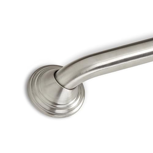 16 inch Finger Grip Grab Bar for Bathroom (Satin / 16)