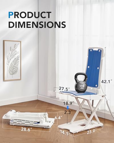 2-in-1 Electric Lift Chair for Elderly from Floor, 308 lbs Capacity
