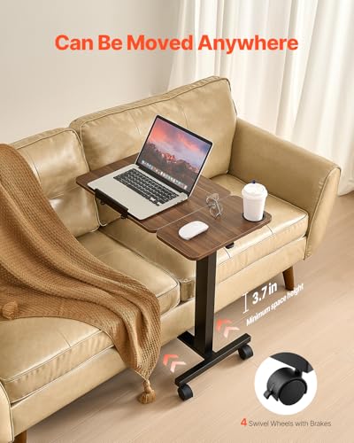 Overbed Table (Brown / Swivel Casters)