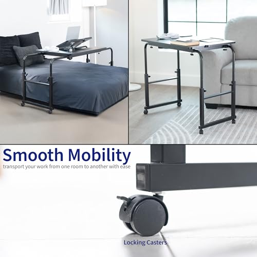 Black Mobile Over the Bed and Recliner Table (Black)