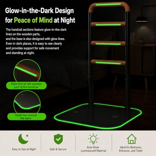 Chair & Couch Stand Assist Bar (Black & Brown)