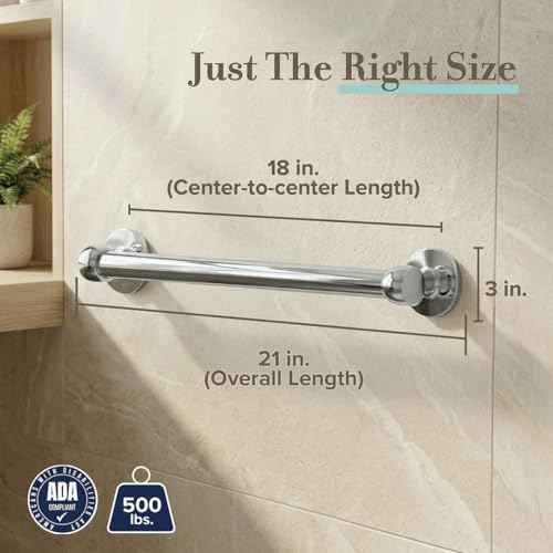 621C Gibson 18" L Bathroom Grab Bar (18''L / Chrome)