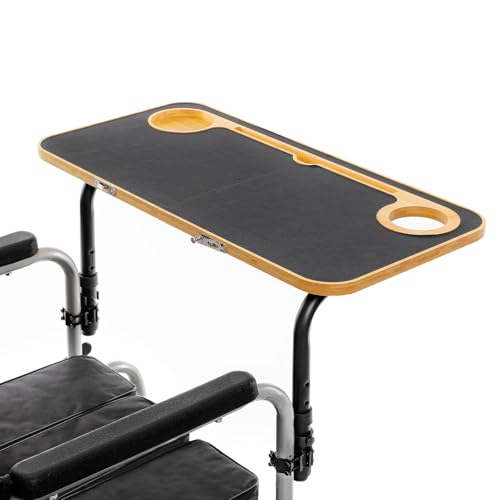 Foldable Wheelchair Tray Table with Cup Holders