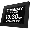 Large Digital Clock for Seniors (Black / 8 inches)