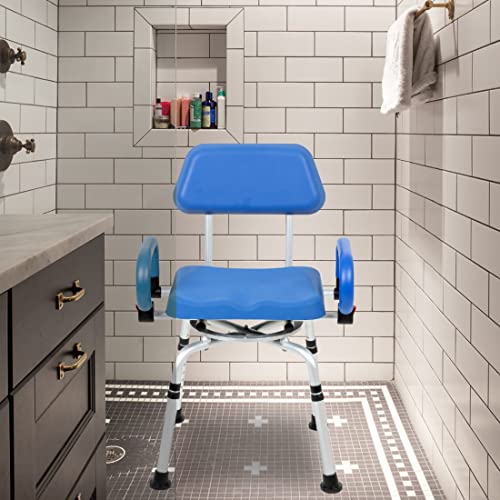 ILG 638 Swivel Pivoting Shower Chair for Bathtub and Shower with Padded Seat (Shower Chair)