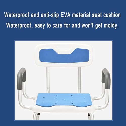Shower Chair with Arms and Back for Inside Shower (C)