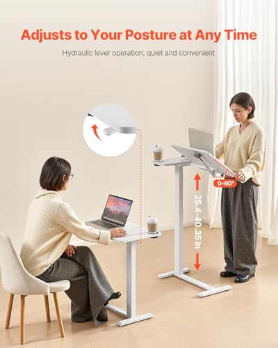 Overbed Table (White / Hidden Wheels)