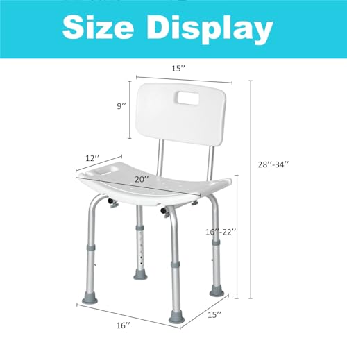 Bath Stool with Backrest