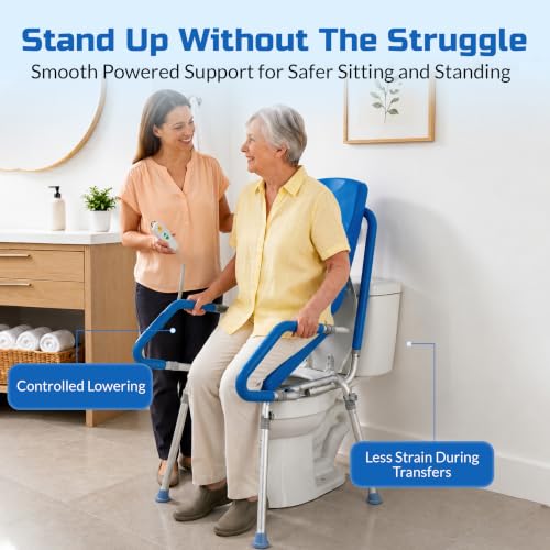GentleBoost Uplift Raised Toilet Seat with Handles (330lb. Capacity)
