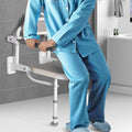 18” Folding Shower Seat Wall Mounted 330lb Adjustable Height