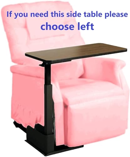 Home Adjustable Left Side Bedside Table Overbed Tray (Overbed Table - Left Side)