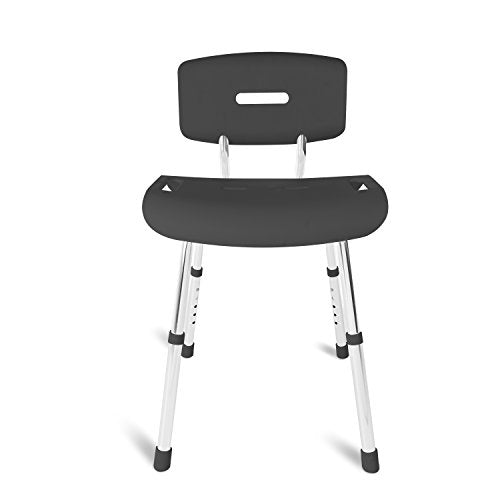 Shower Chair Bath Seat for Tub or Shower Bench for inside shower (Black)