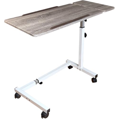 Recliner Table (Vintage Oak, White Base)