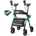 Z22 Upright Walkers for Seniors with Seat (Green / 300 Pound)