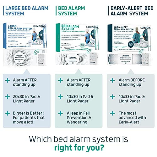 Large Wireless Bed Alarm System for Elderly & Fall Prevention