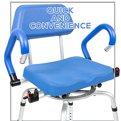 ILG 638 Swivel Pivoting Shower Chair for Bathtub and Shower with Padded Seat (Shower Chair)