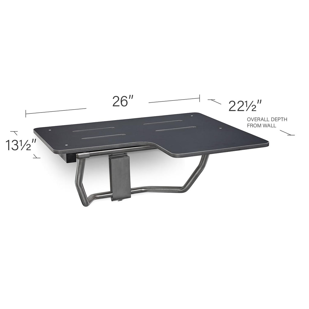 26" x 22.5” Black Reversible Folding Transfer Tub (26 x 22.5 / Matte Black)