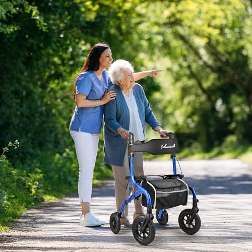 Rollator Walker for Seniors with Seat (Blue)