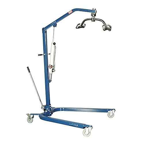 Lumex LF1030 Hydraulic Patient Lift (Blue / Fixed-Width Base)