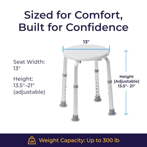Shower Stool Adjustable Height