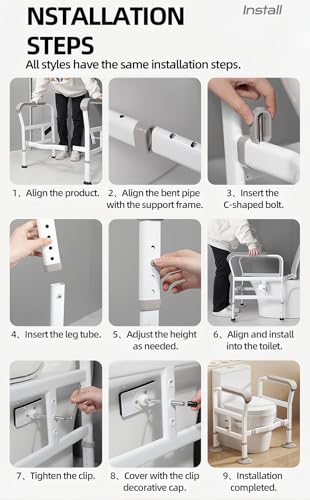 Adjustable Sofa armrest (Anti slip toilet power armrest)