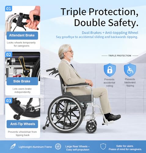 Shower Commode Wheelchair