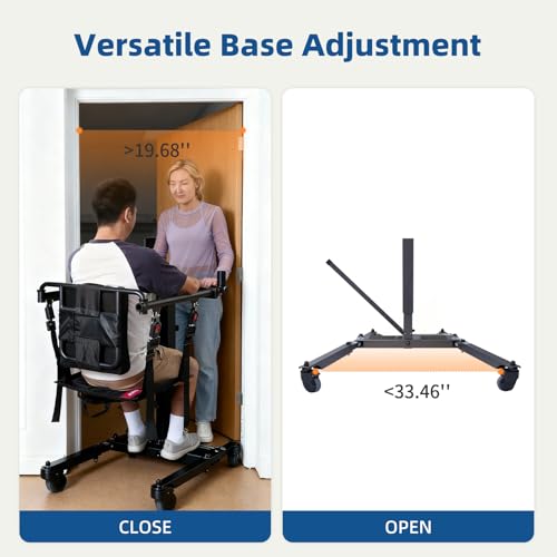 Patient Lift Transfer Chair (Black)