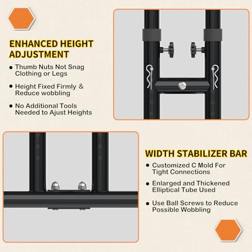 Adjustable Couch Stand aids for Getting Off Chair (Black)
