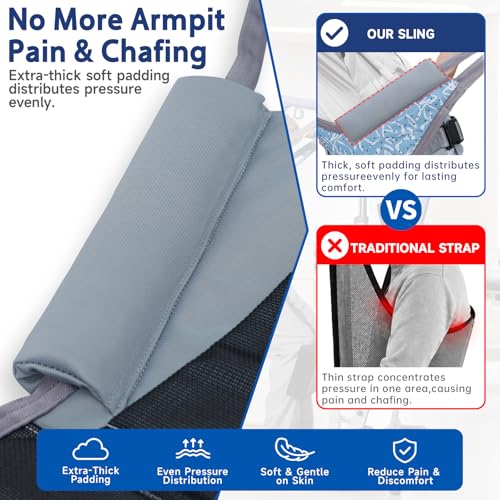 Sit to Stand Sling for Elderly (Medium / Simple Stripes)