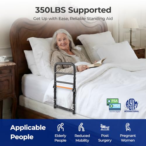 C1 Fold Bed Rails for Elderly Adults Safety (C1F (Foldable))