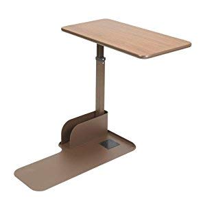 Home Adjustable Left Side Bedside Table Overbed Tray (Overbed Table - Left Side)