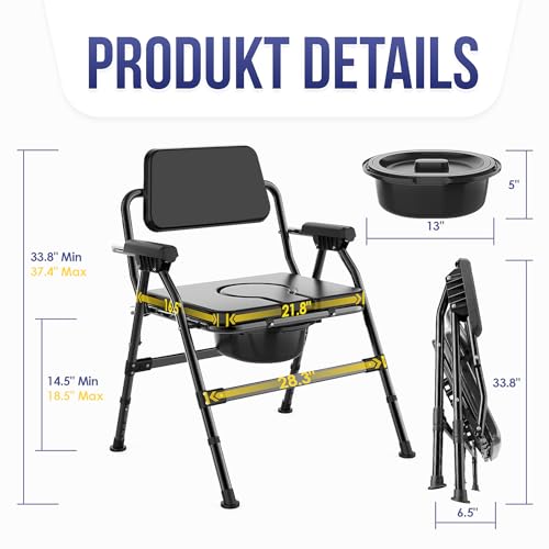 Extra Wide Bariatric Bedside Commode Chair (Extra Wide)