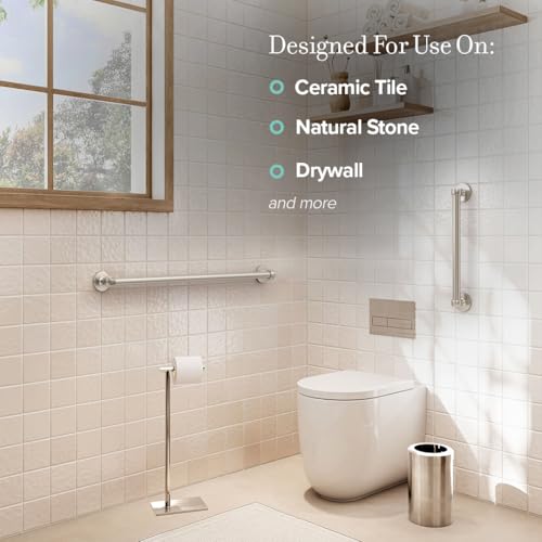 622SN Gibson 24" L Bathroom Grab Bar (24"L / Satin Nickel)
