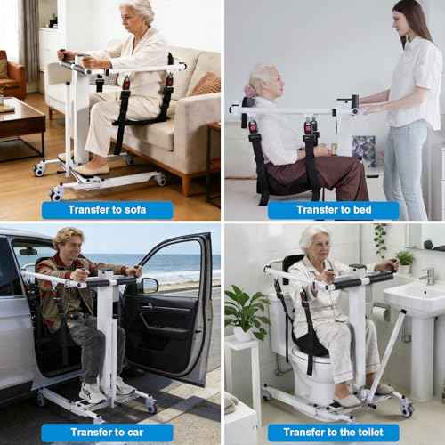 Electric Patient Lift Transfer Chair (White)