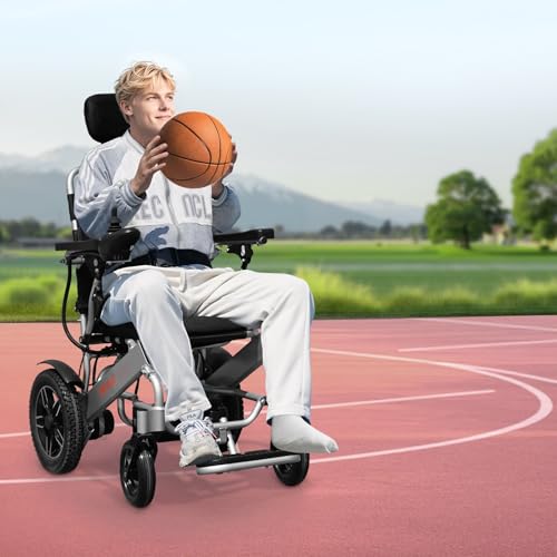 Electric Wheelchair for Adults (Aluminum 300lbs Pro / 21 lnch Reclining Seat)