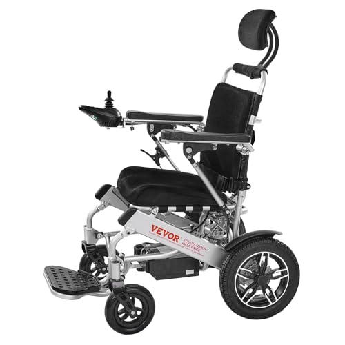 Electric Wheelchair for Adults (Aluminum 300lbs Pro / 21 lnch Reclining Seat)