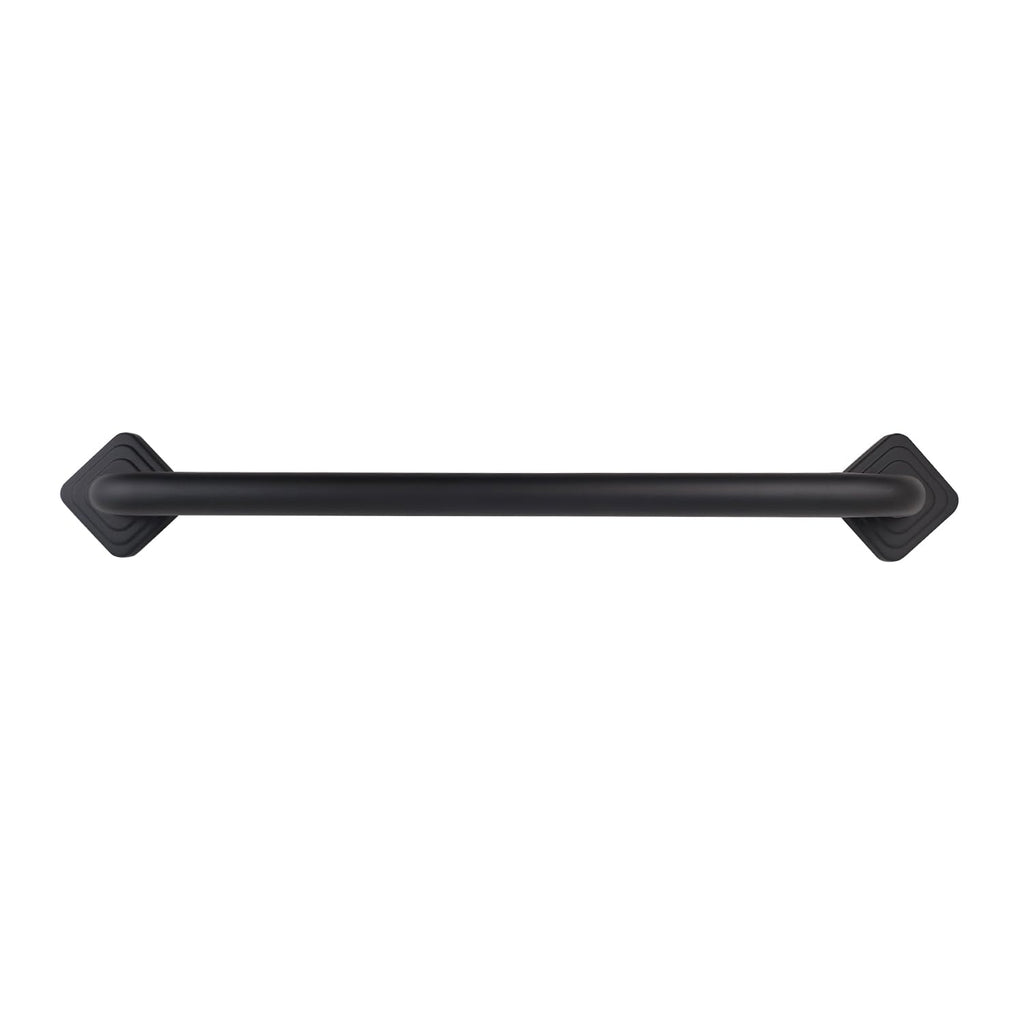 36 Inch Monarch Designer Grab Bar with Square Flanges (Matte Black / 36)