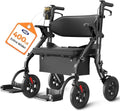 Z59 Heavy Duty 2 in 1 Walker Wheelchair Combo (Starry Black / 400 Pound)