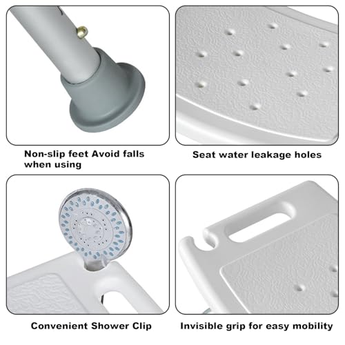 Bath Stool with Backrest