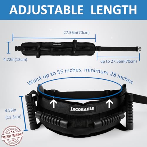 Gait Belt for Seniors (Black / Short)